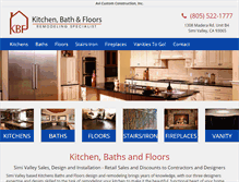 Tablet Screenshot of kitchenbathandfloors.com